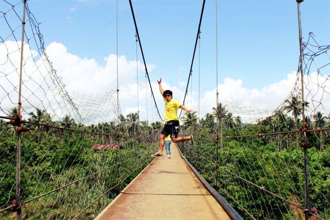 A Steel Hanging Bridge